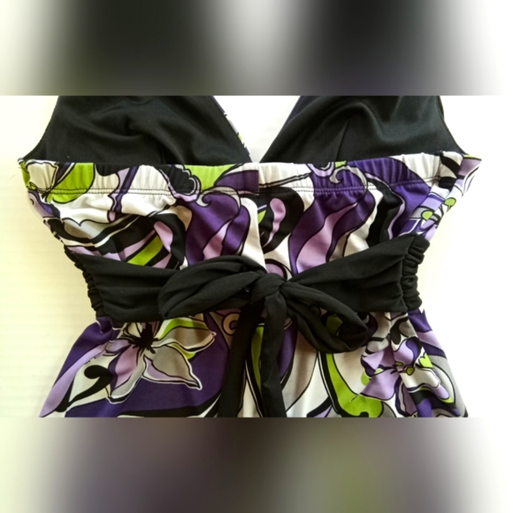 Vintage Floral Halter Dress - Picture 5 of 7